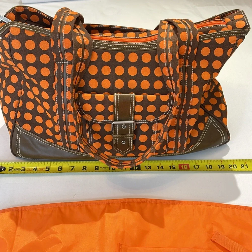 KALENCOM NEW ORLEANS Orange Polka Dot BABY Tote Bag Set